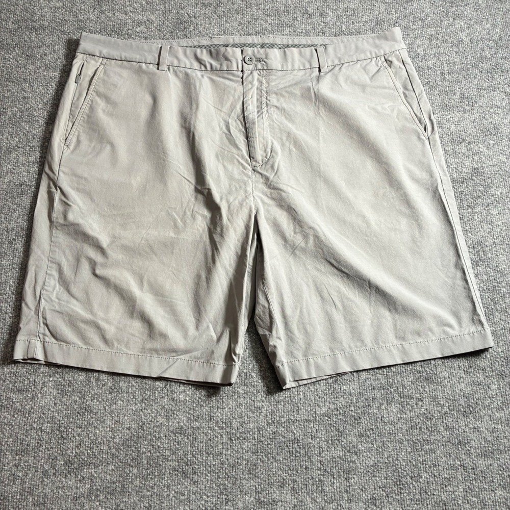 Vineyard Vines Jim Nantz Golf Shorts Mens 42 Grey Stretch Performance